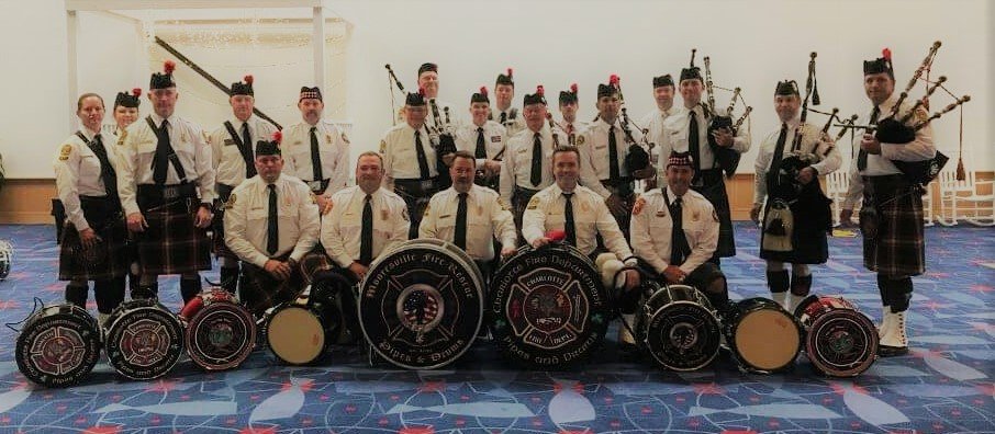 Representing the Piedmont Firefighters Pipes and Drums: Pipers: P/M Jim Ritchey, P/S Lauren Koehler, Barry McLean, Adam Moore, Steven Tesh, Andrew Christ and Andrew Hyers; Snares: D/S Michael Wilson and Tanner Hauser; Bass: Link King; Tenors Julie Marshall-Ritchey and Cody Mathis; D/M David Koehler.Representing the Piedmont Firefighters Pipes and Drums: Pipers: P/M Jim Ritchey, P/S Lauren Koehler, Barry McLean, Adam Moore, Steven Tesh, Andrew Christ and Andrew Hyers; Snares: D/S Michael Wilson and Tanner Hauser; Bass: Link King; Tenors Julie Marshall-Ritchey and Cody Mathis; D/M David Koehler.